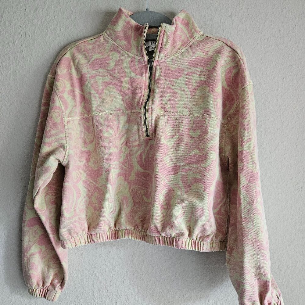 🔵10/$10 BP Pink and Cream Patterned Sweatshirt